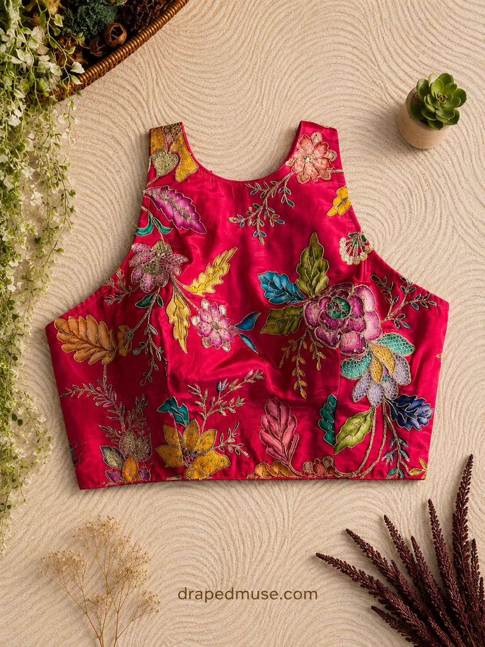 Floral Stretchable Back Blouses