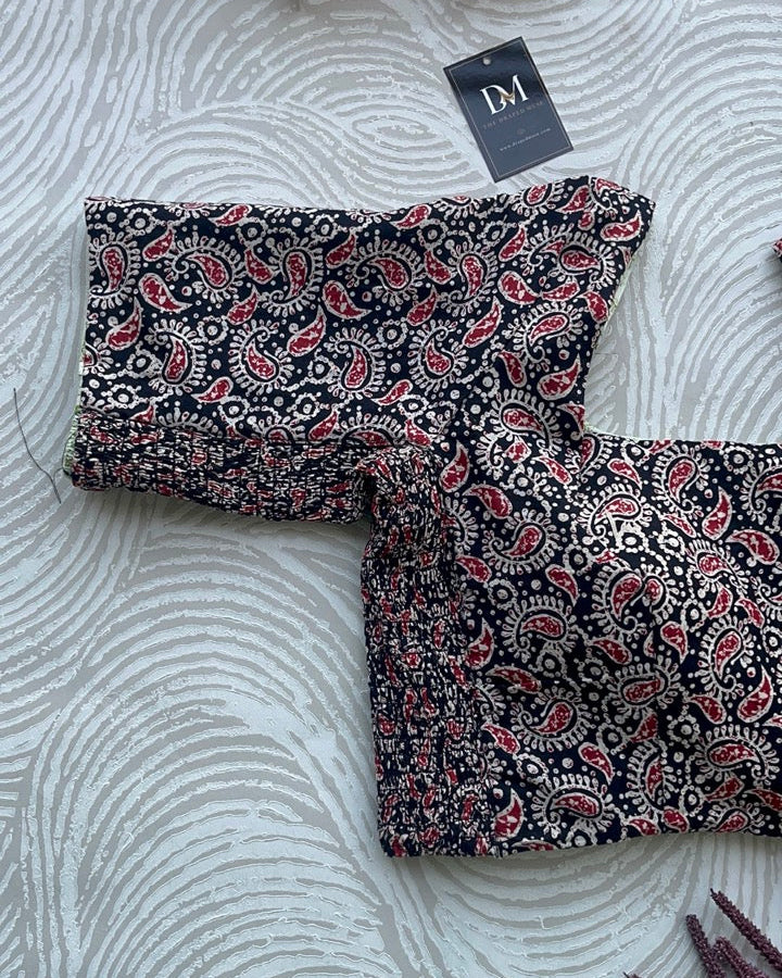 The Dual Muse with Sleeves - Green Floral & Black