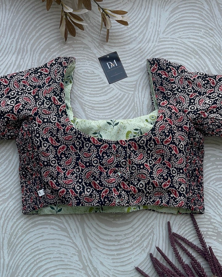 The Dual Muse with Sleeves - Green Floral & Black