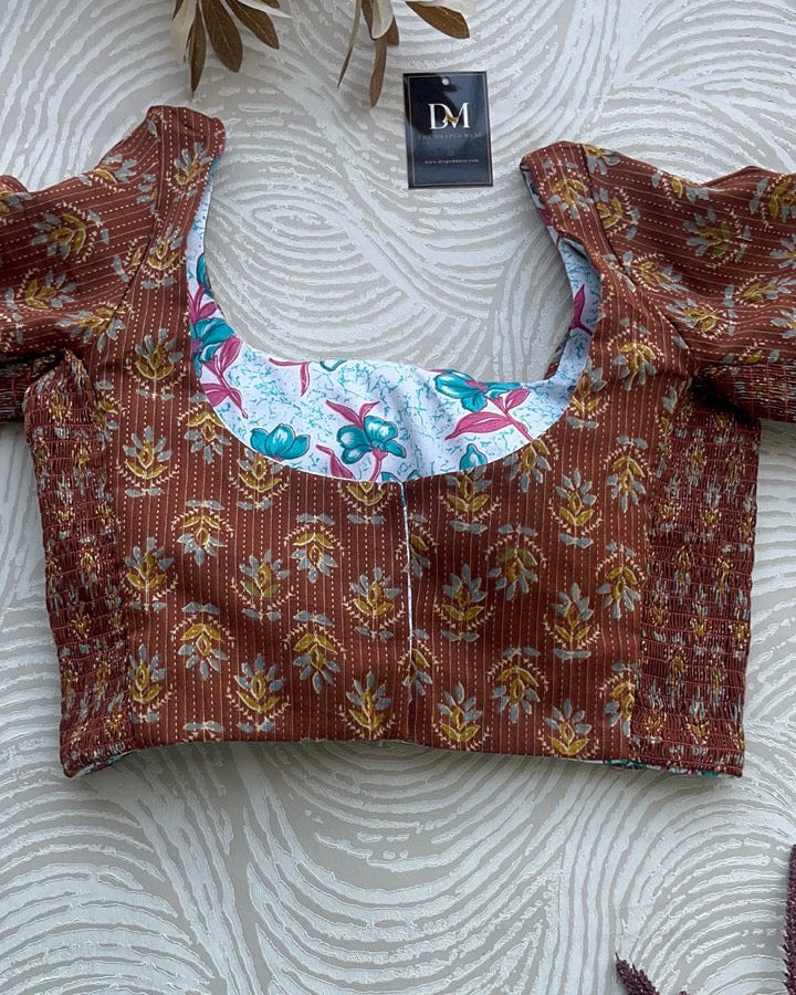The Dual Muse with Sleeves - Blue and Brown