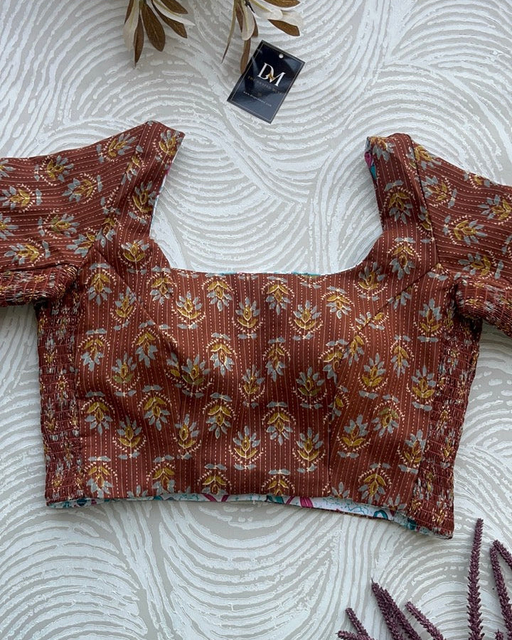 The Dual Muse with Sleeves - Blue and Brown