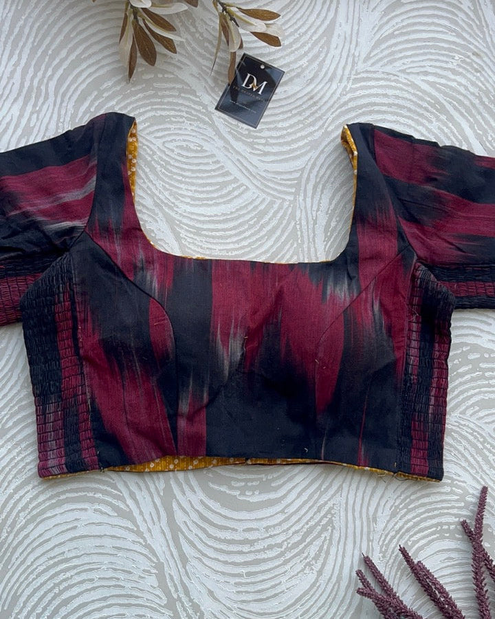 The Dual Muse with Sleeves - Black, Maroon & Mustard