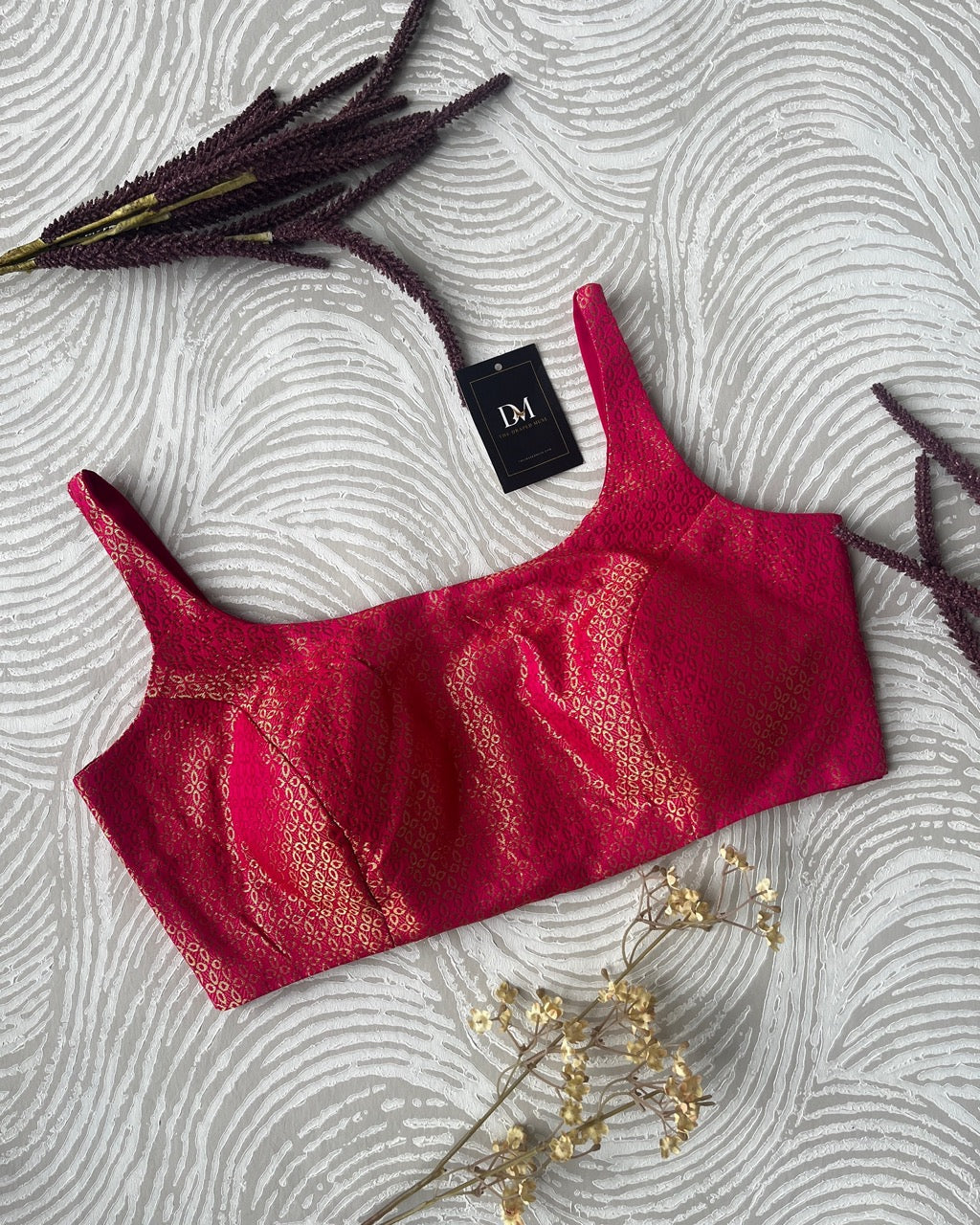 Pink Bollywood Blouse With Zari