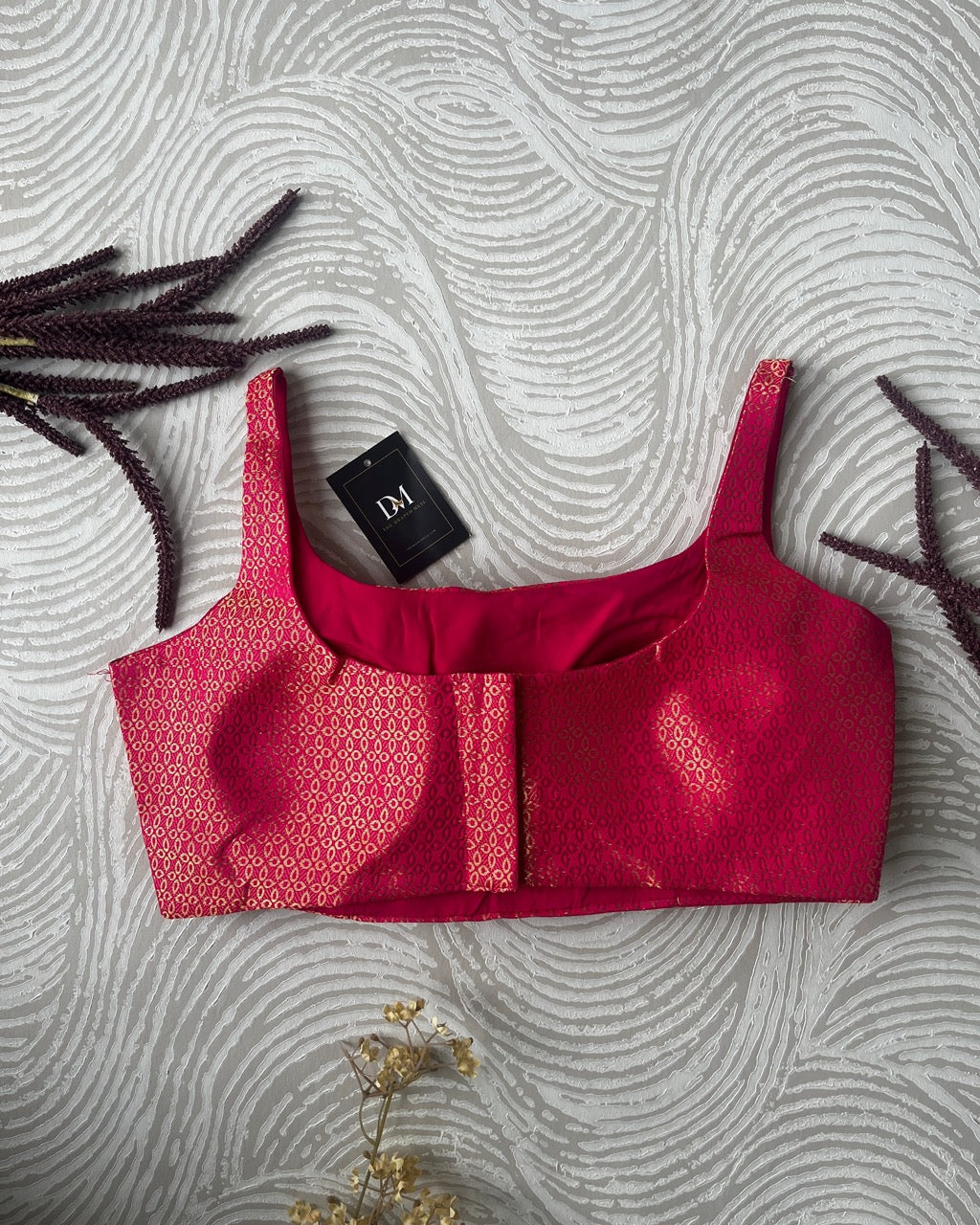 Pink Bollywood Blouse With Zari