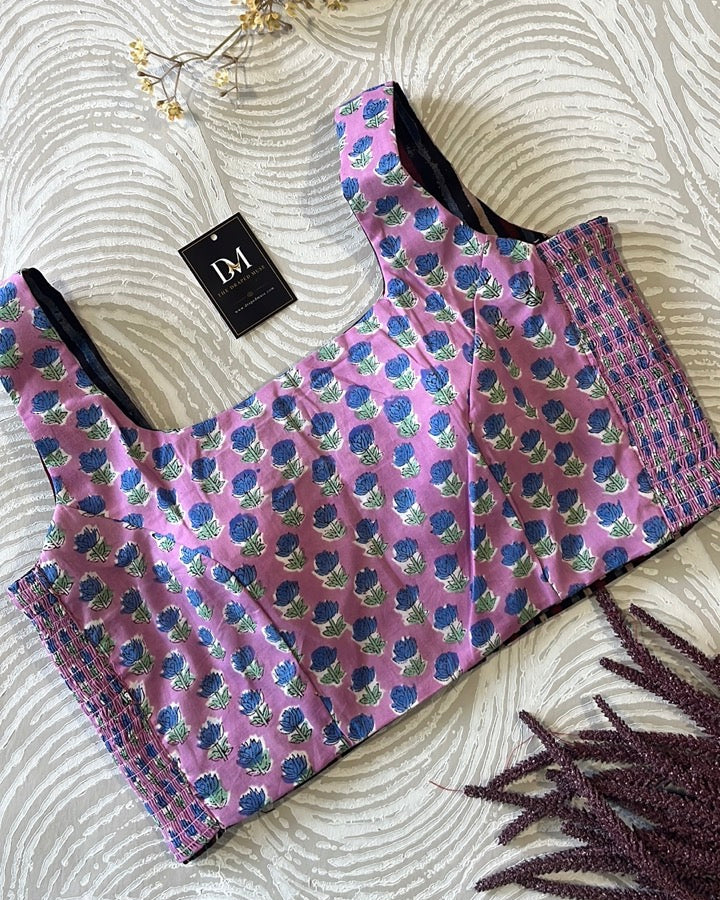 The Dual Muse Reversible Cotton Stretchable Blouse - Black & Pink