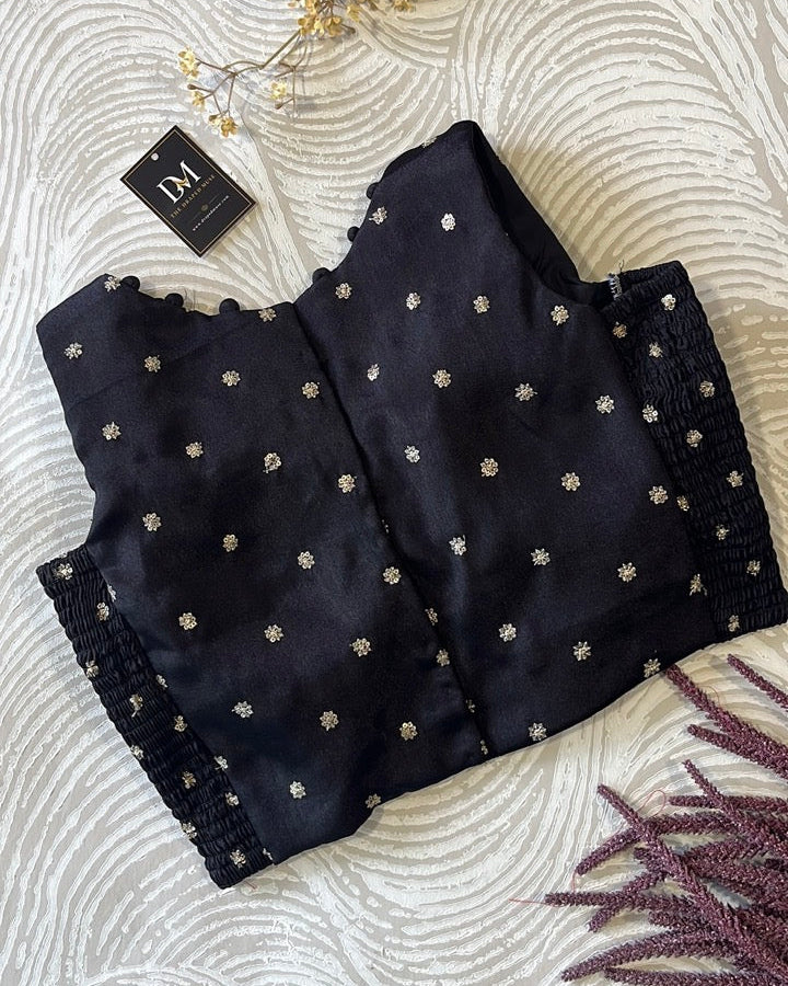 Black Crepe Stretchable Blouse