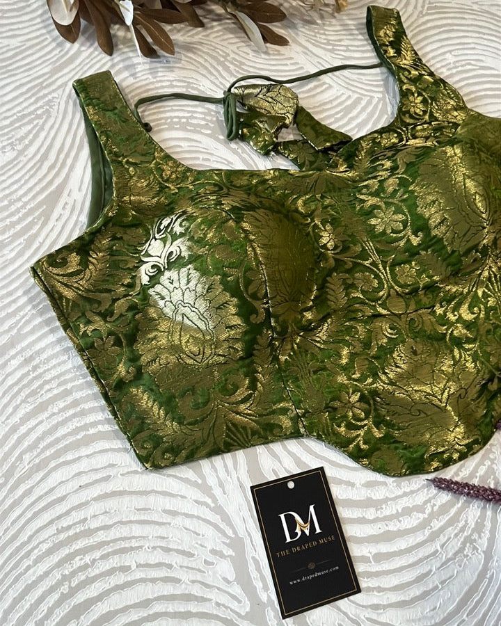 Green Short Corset Blouse