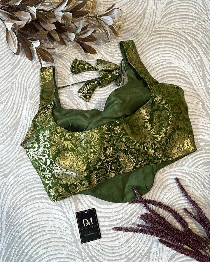 Green Short Corset Blouse