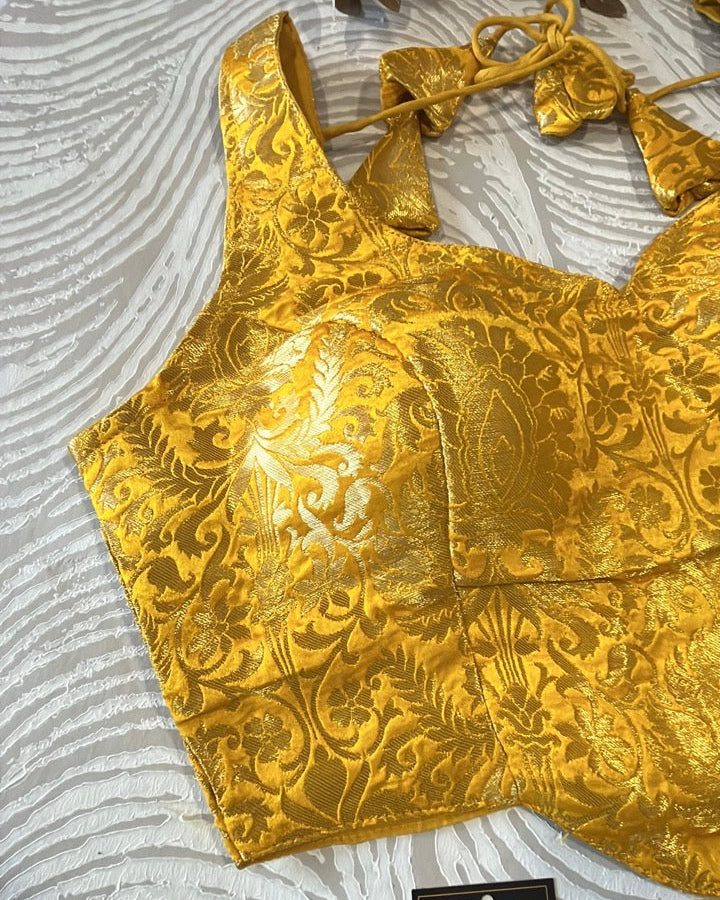 Yellow Short Corset Blouse