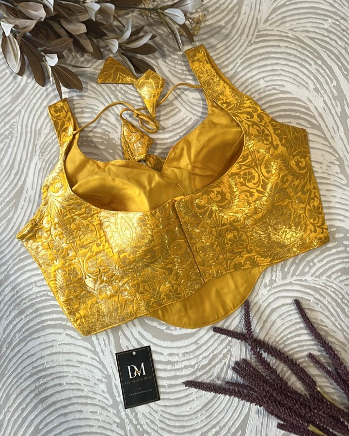 Yellow Short Corset Blouse