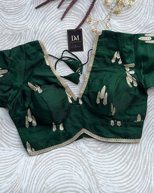 Green Festive Blouse