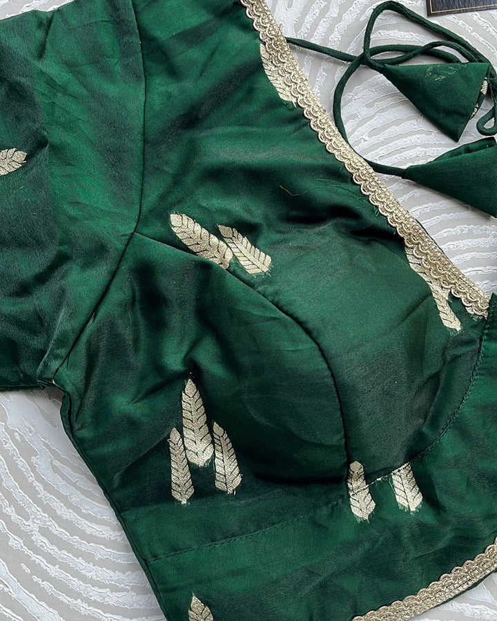Green Festive Blouse