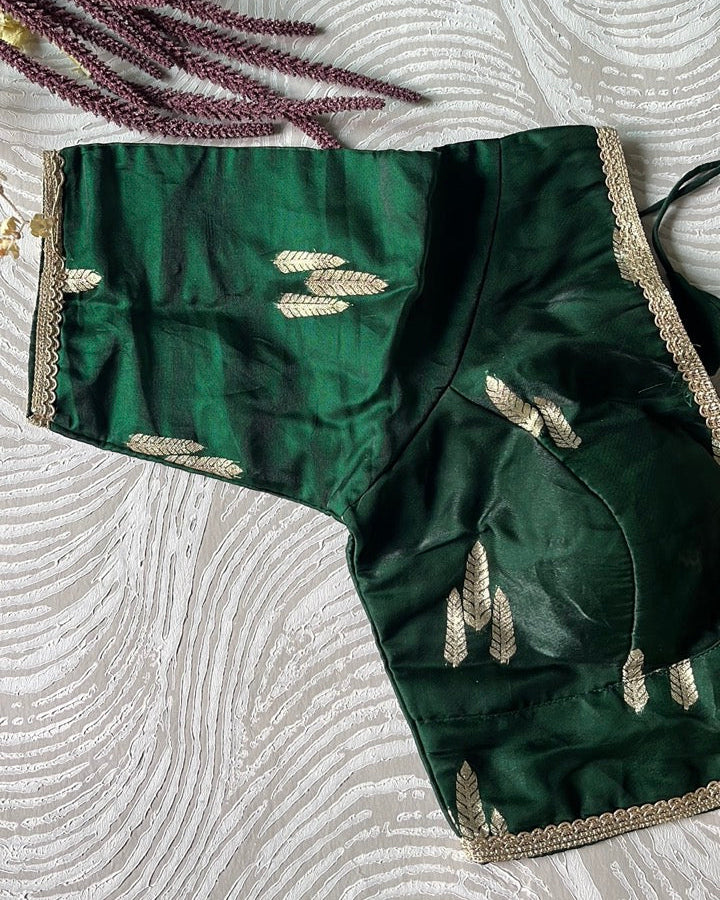 Green Festive Blouse