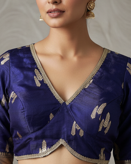 Blue Festive Blouse