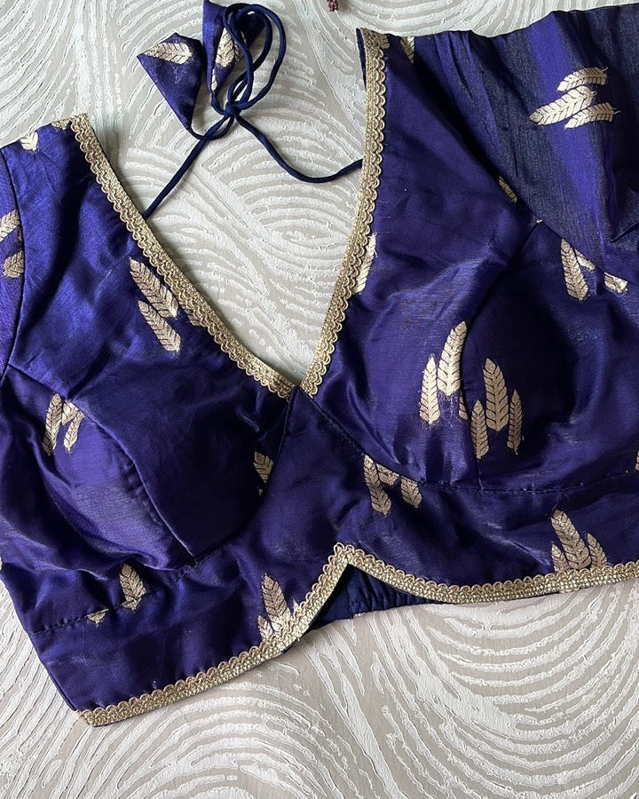 Blue Festive Blouse