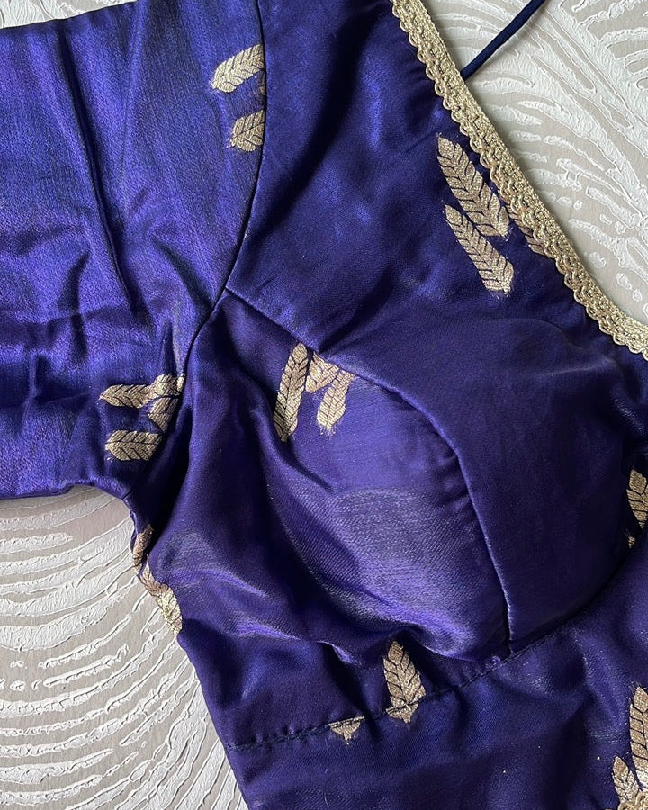 Blue Festive Blouse