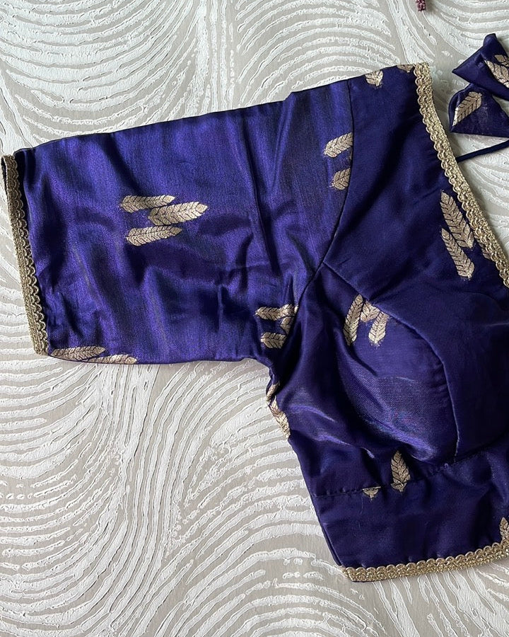 Blue Festive Blouse