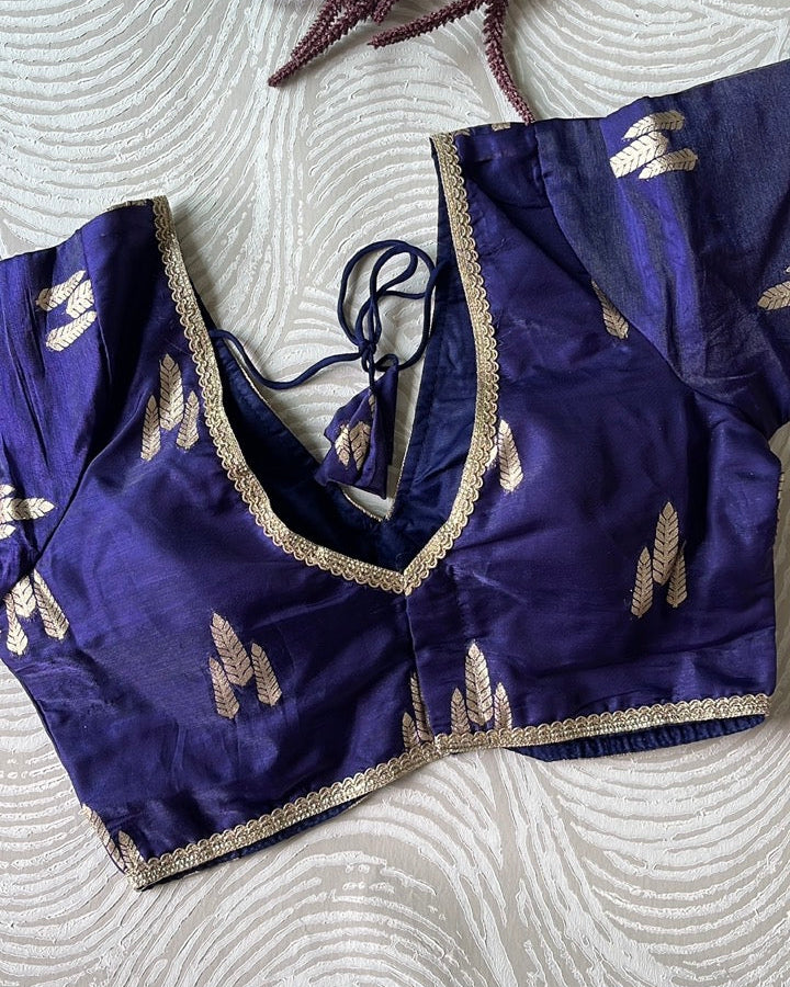 Blue Festive Blouse