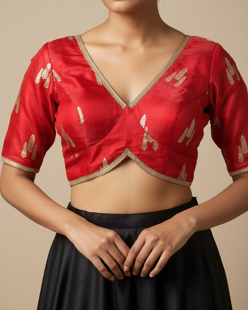Red Festive Blouse