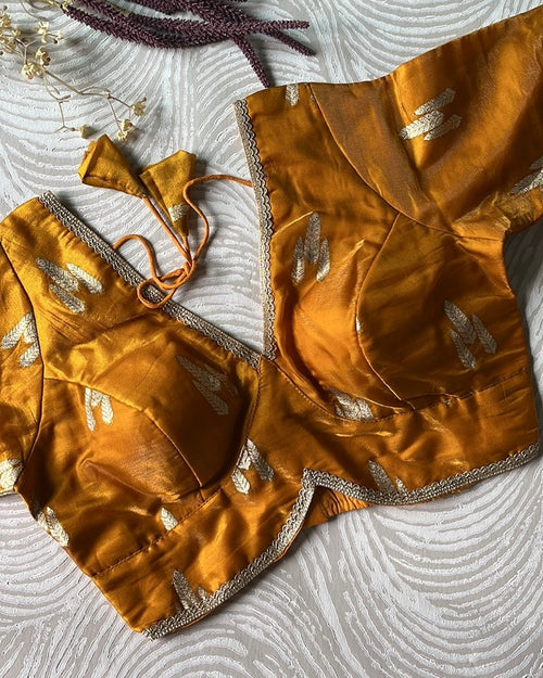 Mustard Festive Blouse