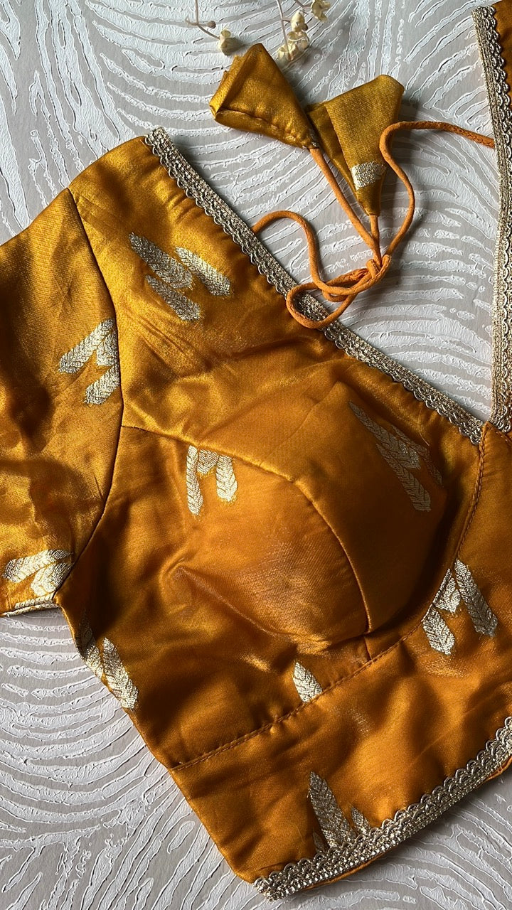 Mustard Festive Blouse