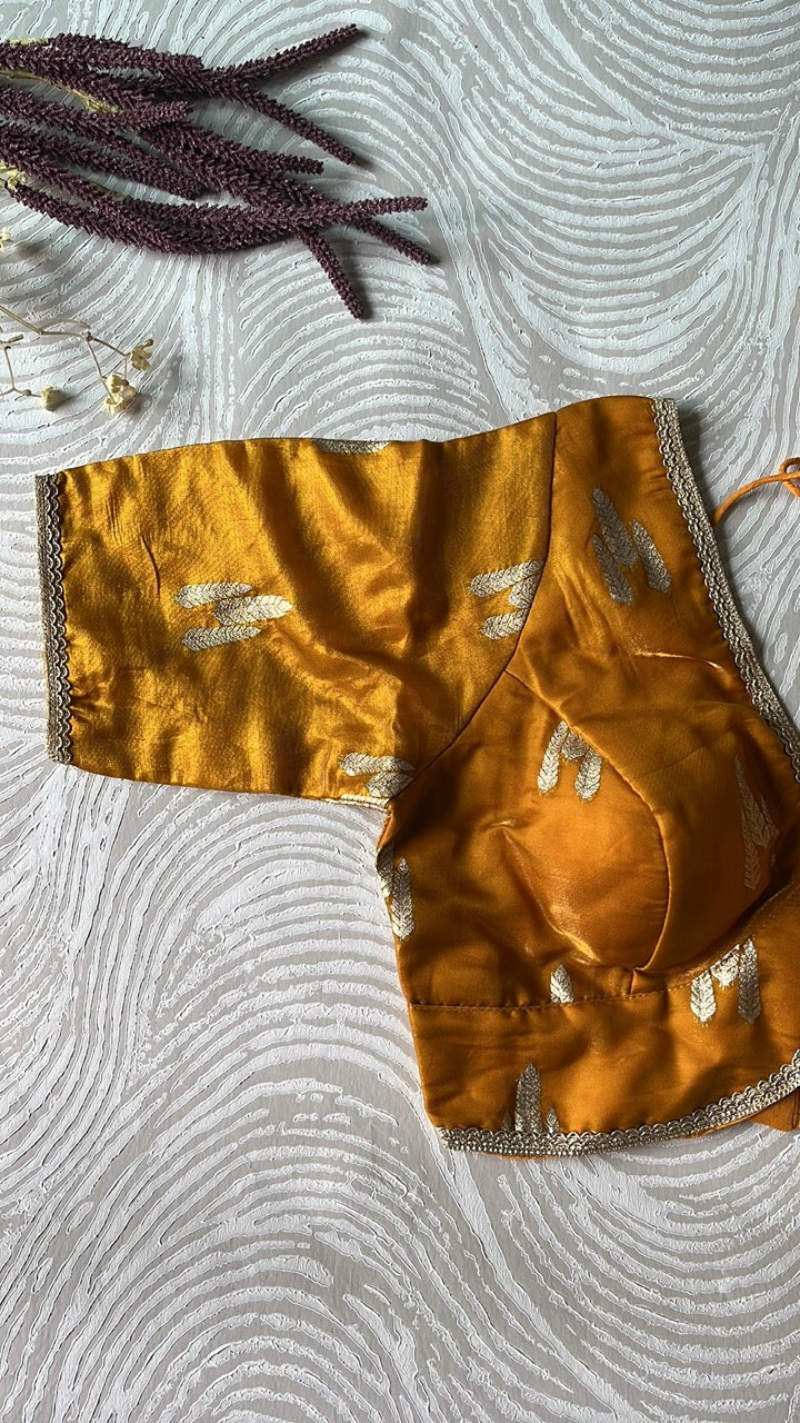 Mustard Festive Blouse