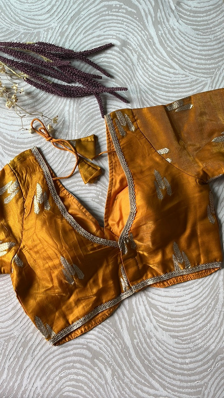 Mustard Festive Blouse