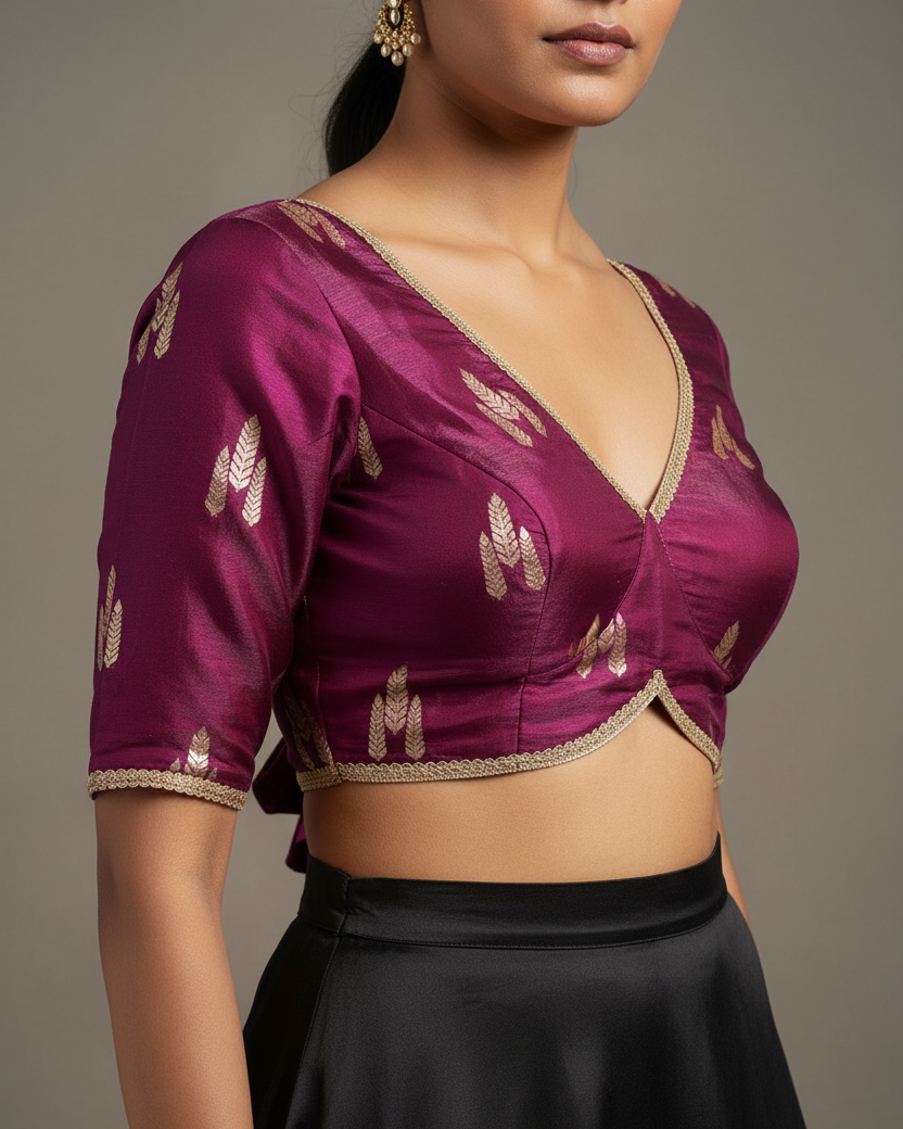 Purple Festive Blouse