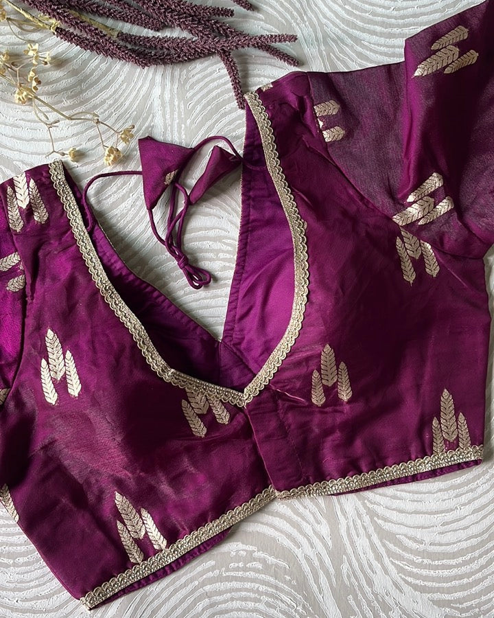 Purple Festive Blouse