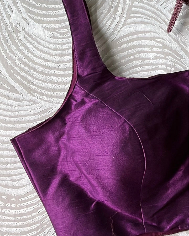 Purple Bollywood Blouse