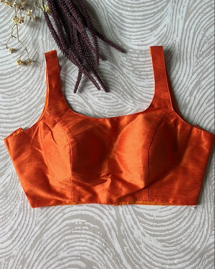 Orange Bollywood Blouse