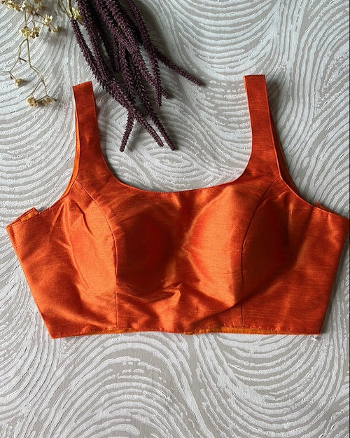 Orange Bollywood Blouse