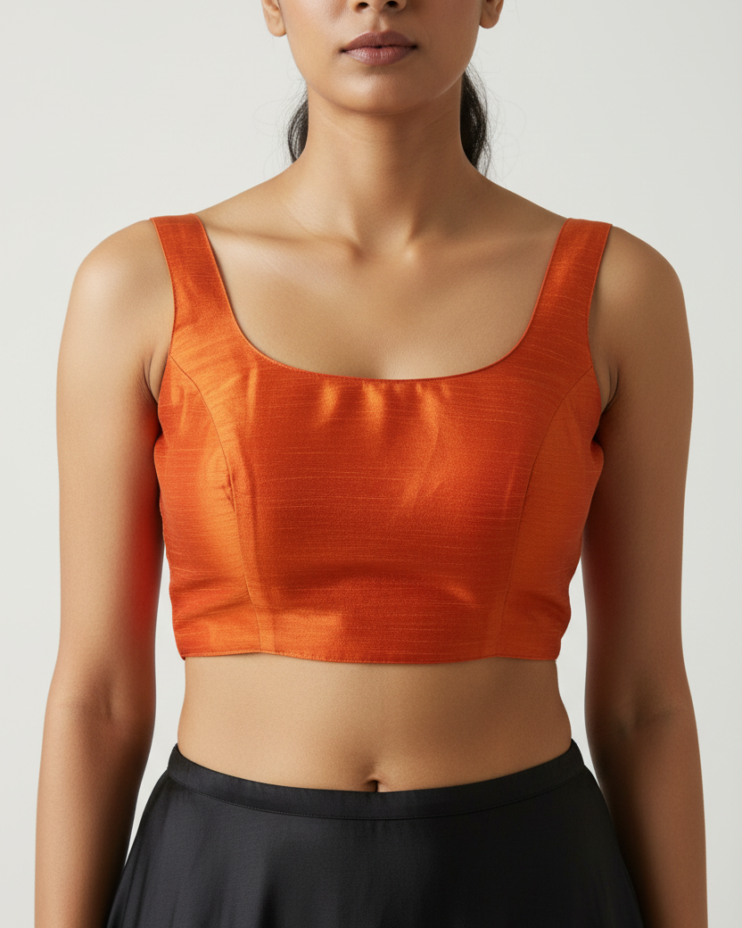 Orange Bollywood Blouse