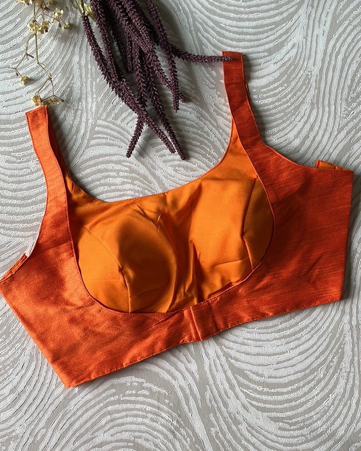 Orange Bollywood Blouse