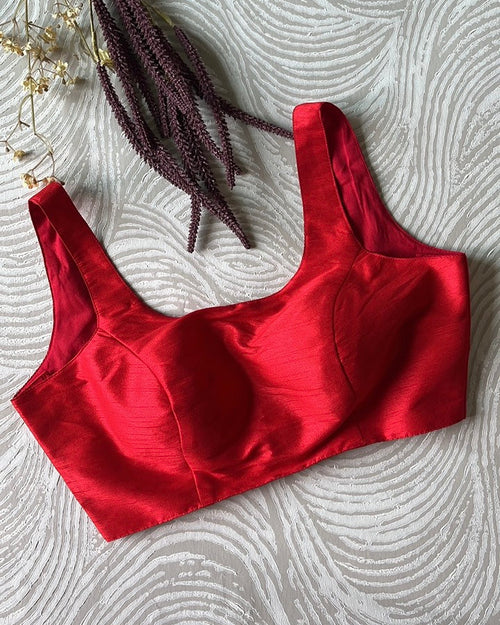 Red Bollywood Blouse