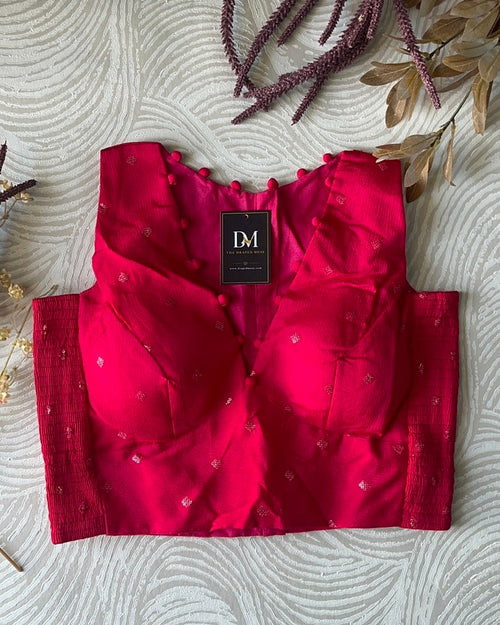 Rani Pink Crepe Stretchable Blouse