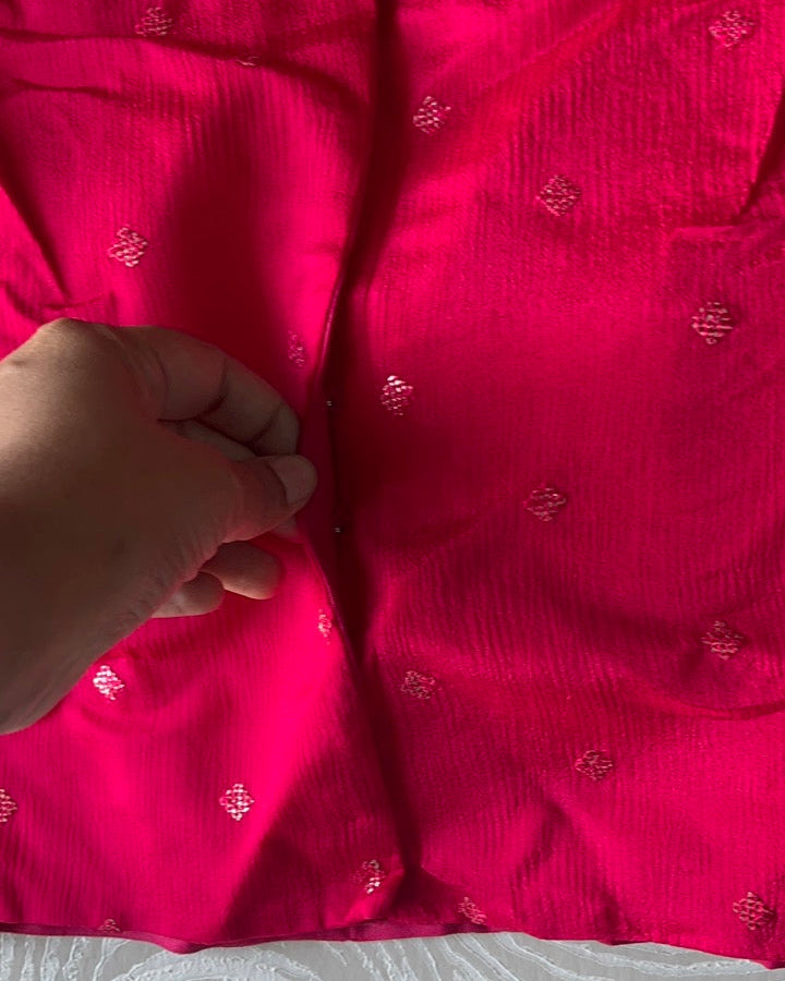 Rani Pink Crepe Stretchable Blouse