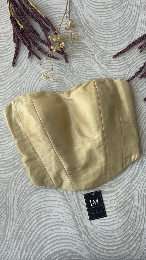 Gold Tissue Tube Corset
