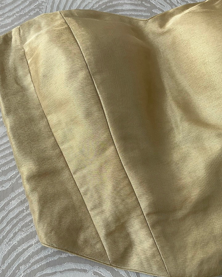 Gold Tissue Tube Corset