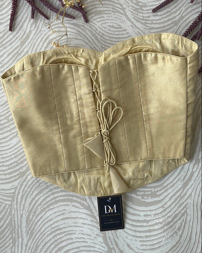 Gold Tissue Tube Corset