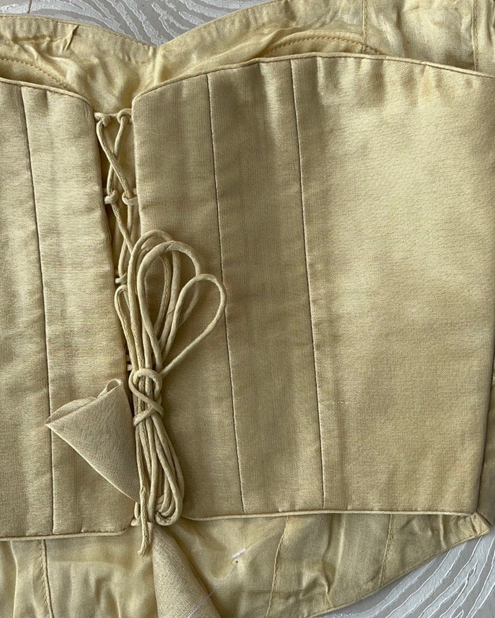 Gold Tissue Tube Corset