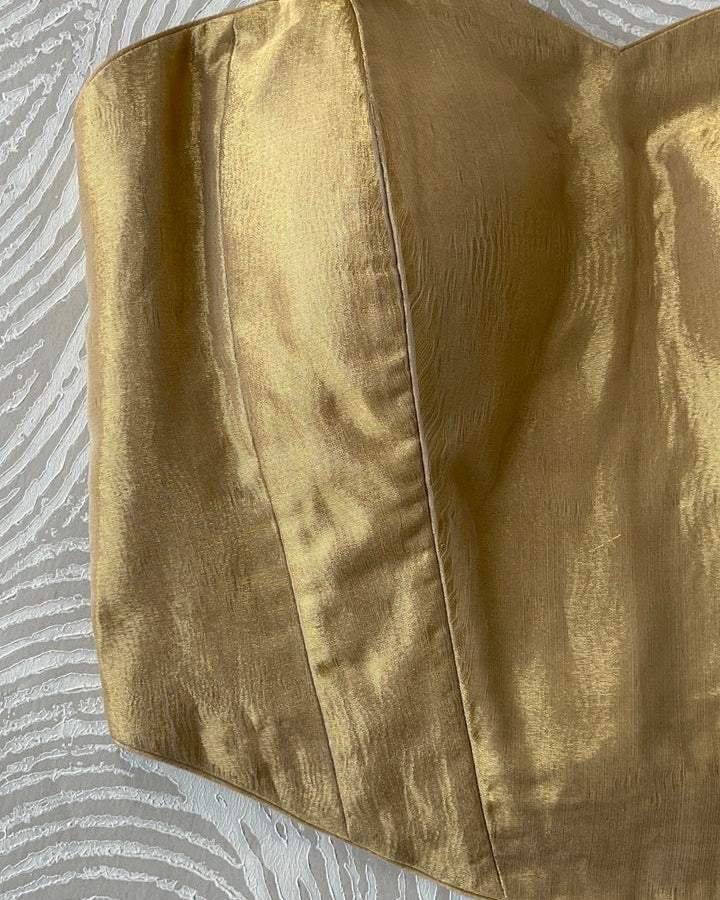 Gold Tissue Tube Corset