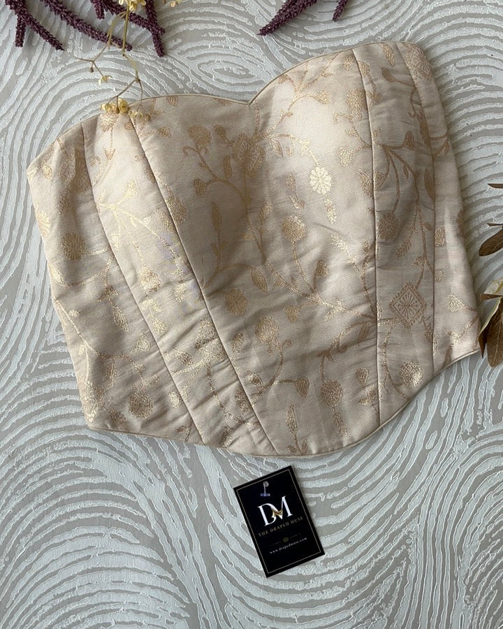 Off White Tissue Tube Corset