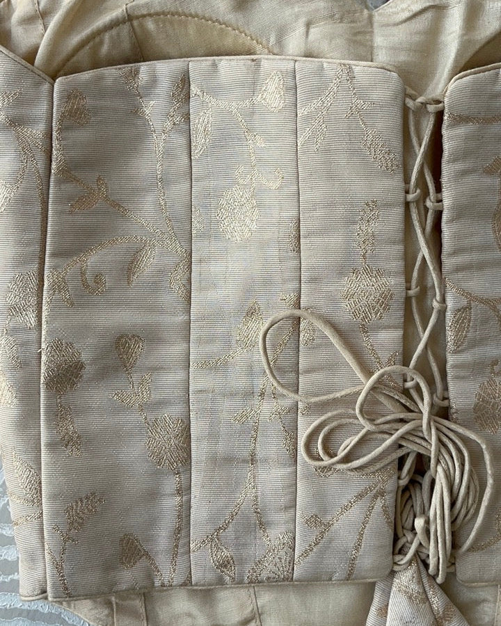 Off White Tissue Tube Corset