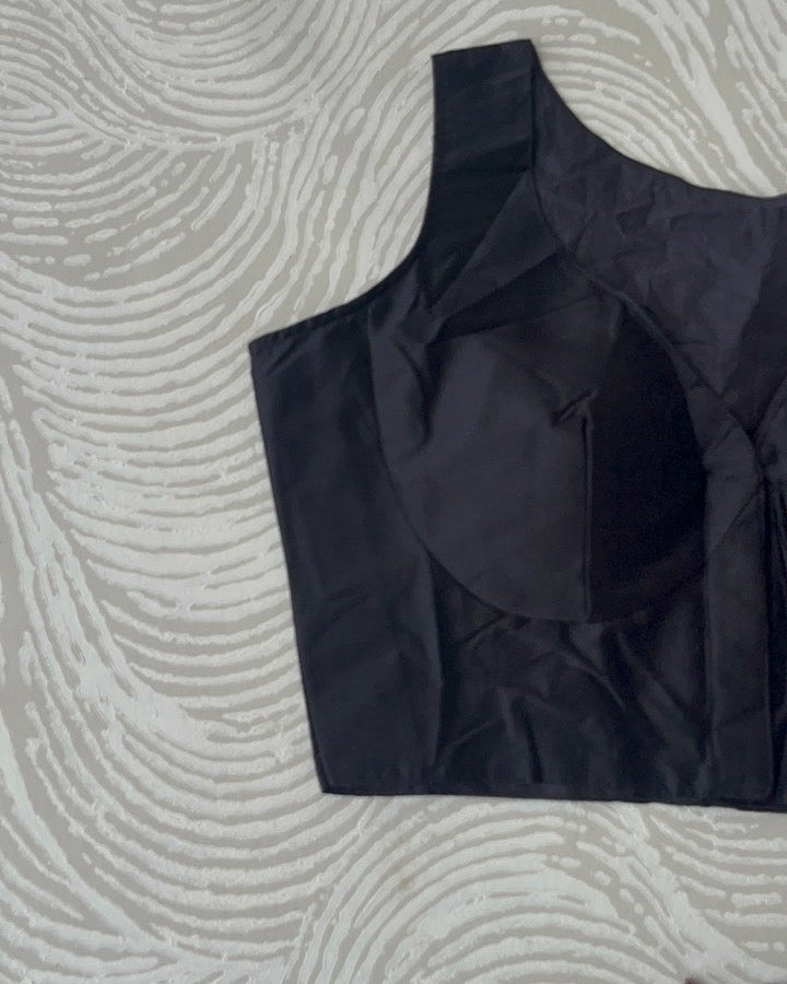 Black Plain Blouse