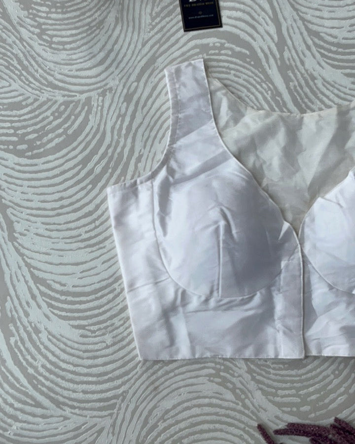 White Plain Blouse