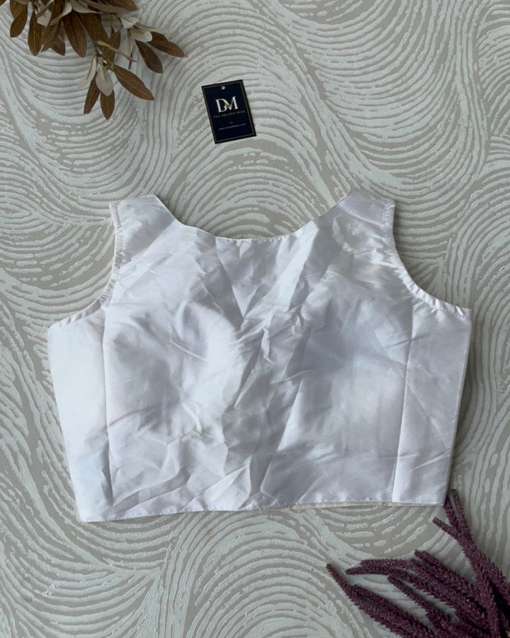 White Plain Blouse