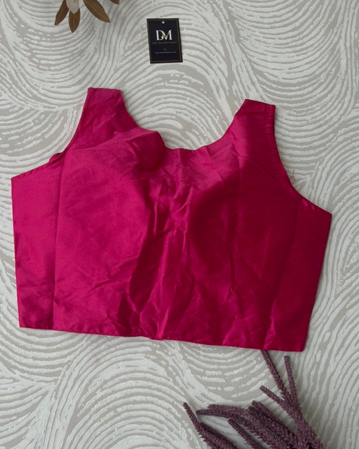 Rani Pink Plain Blouse