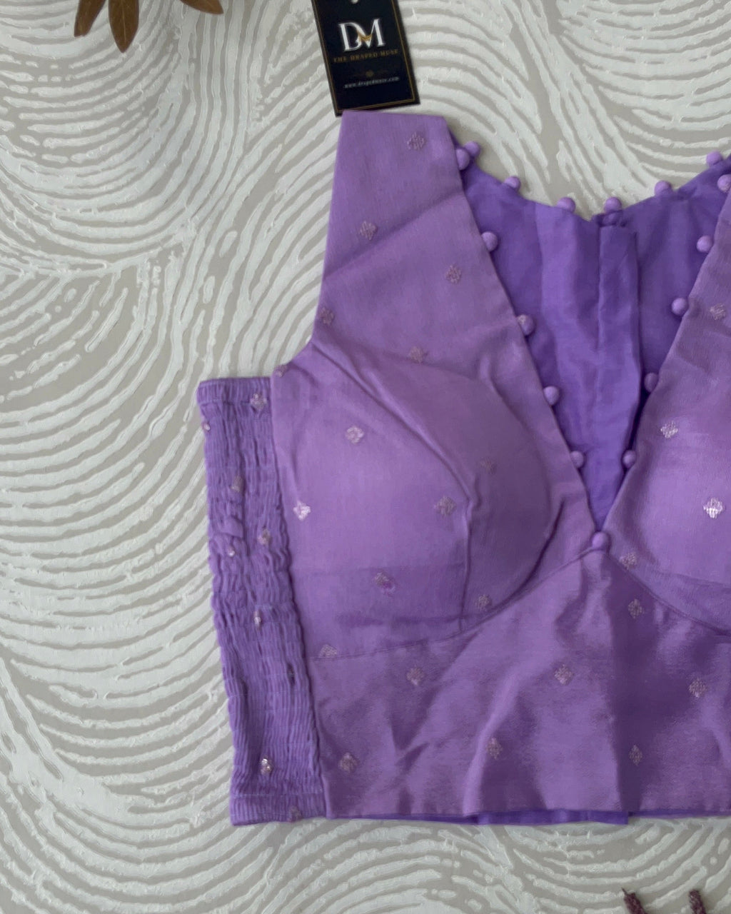 Lavender Crepe Stretchable Blouse