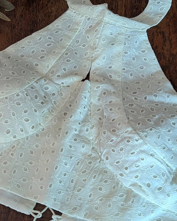 Off White Hakoba Cotton Blouse - Readymade Saree Blouse